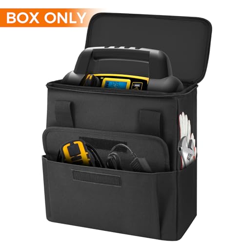 Incycall Car Jumper Starter Storage Bag Compatible with DEWALT DXAEJ14 Power Inverter Carrying Case Holder Container Foldable Organizer with Pockets for Jump Starter Air PumpBox Only - Image 3