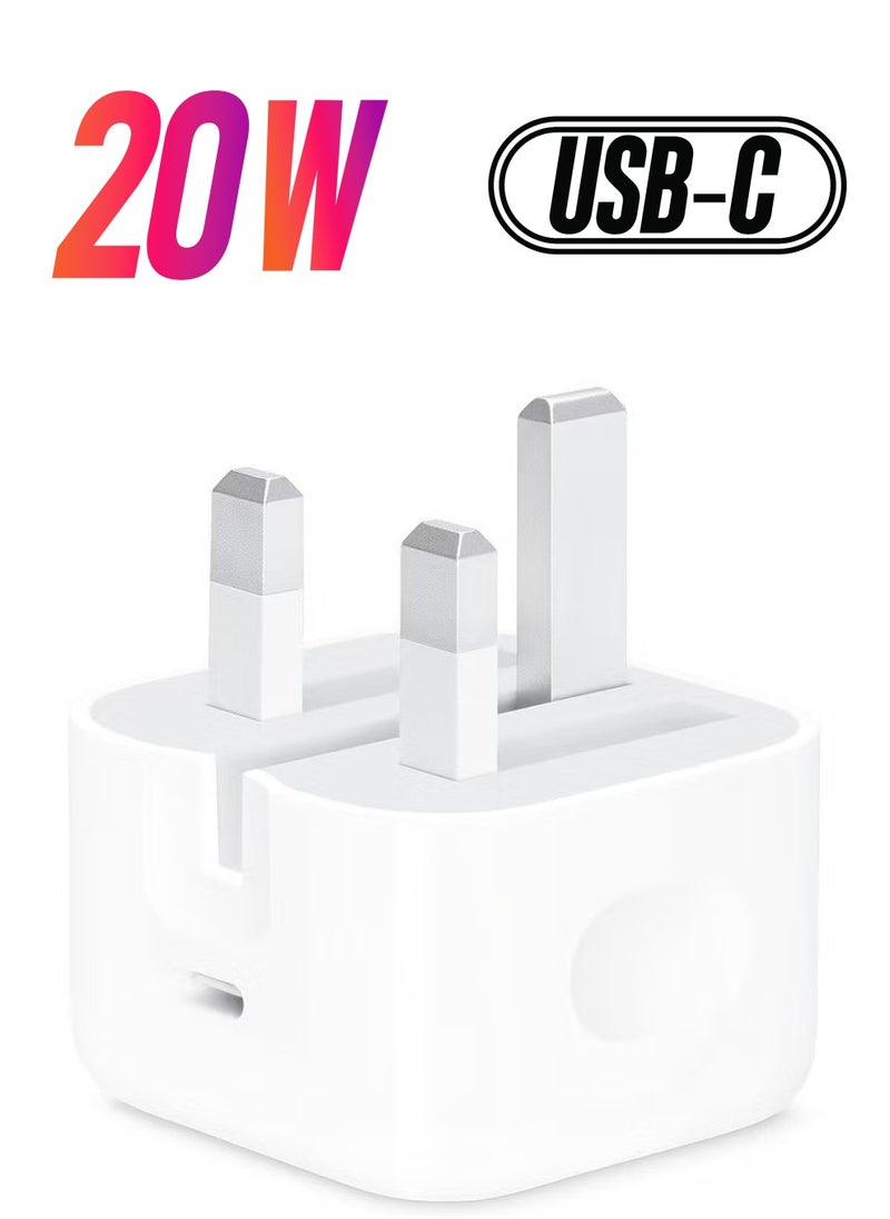 Generic - iPhone 20W Fast Charger | USB C Wall Fast Charger Compatible with iPhone 15/14/14 Pro/14 Pro Max/13/12/SE2020/11/XR/XS Max/X/iPad - Image 1