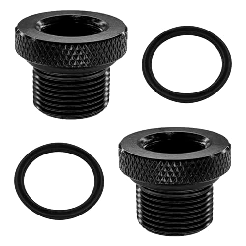 QQWD Thread Adapters and Rubber Washer Durable Steel 12x28 to 34x16 Thread Protector Oil Filter Adapter Replace for Broken Fittings Essential Transmission adapte Accessories for Car Truck SUV - Image 1