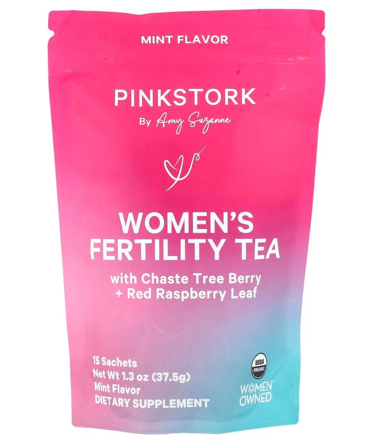 Pink Stork Women's Fertility Tea Mint 15 Sachets 1.3 oz (37.5 g)