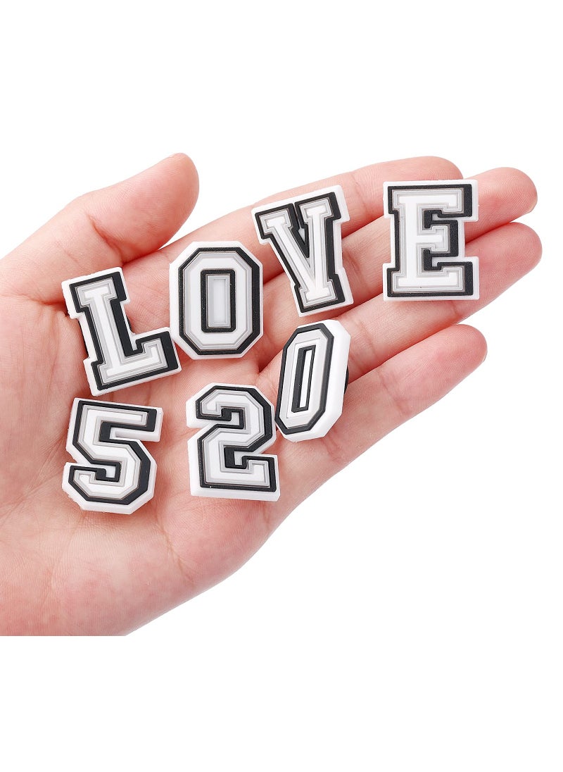 null - 37 Pack Shoe Charms for Crocs, A-Z Letters & 0-9 Numbers, Perfect Decoration for Clog Sandals, Wristbands & Bracelets - Image 1