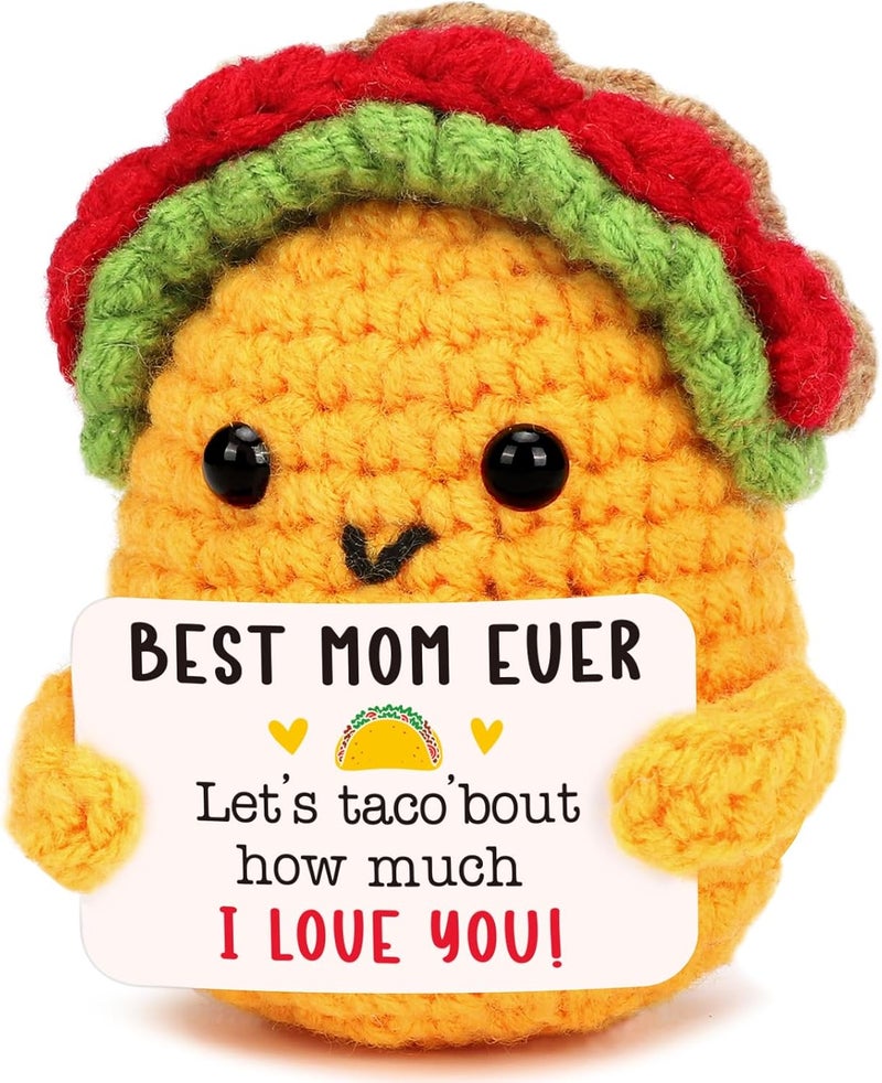 TuSuQing Gifts for Mom Christmas Birthday Gifts from Daughter Son, I Love Best Mom Ever Christmas Birthday Mothers Day Ideas Gift, Funny Crochet New Bonus Step Single Moms Mama Mum Valentines 2025 Present - Image 1