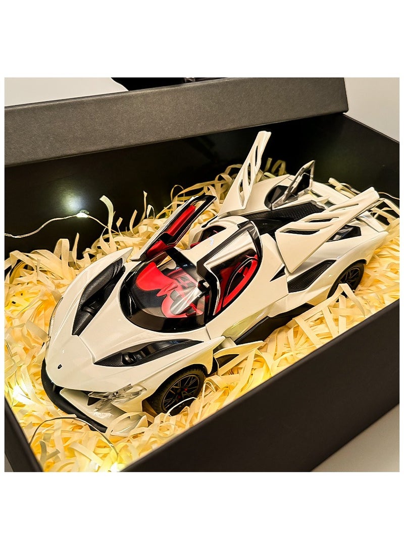 عام 1:24 نموذج سيارة أبولو إله الشمس سيارة محاكاة سبائك للأطفال سباق لعب سيارات رياضية لعب سيارات ديكور - Image 2