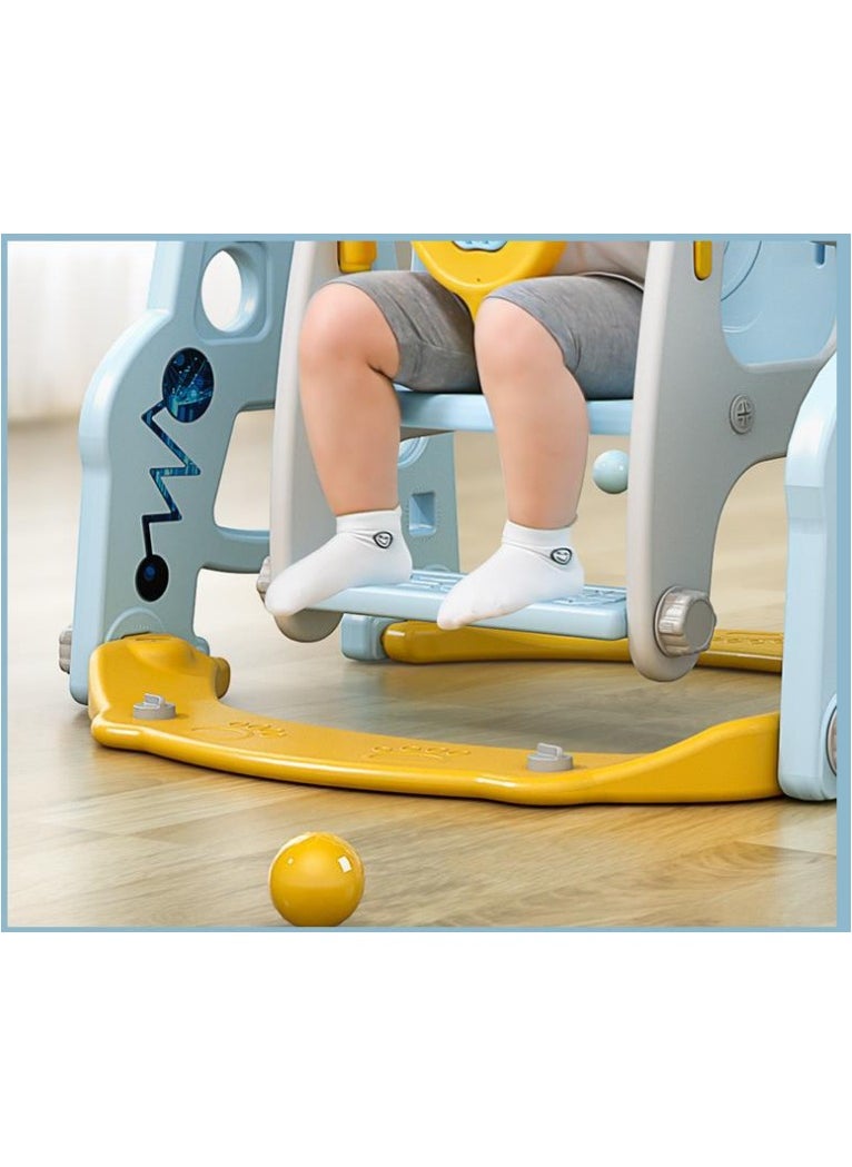 3*1 Slide with Swing Designed in the shape of an Astronaut with a Basketball