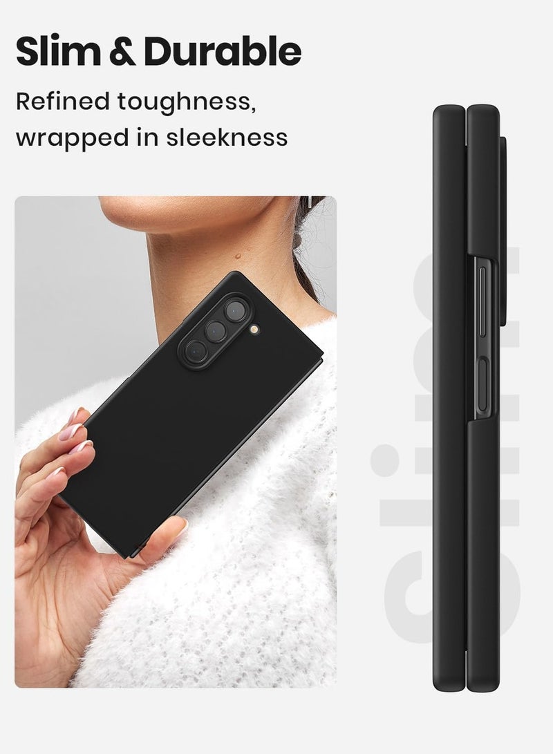 Case for Samsung Galaxy Z Fold 6, Liquid Silicone Cover, Light and Thin Protection Shock Proof Anti-fingerprint Anti-scratch Soft Cover for Galaxy Z Fold6 - Image 5