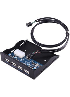Computer Components General Electrical Accessories 3.5 Inch Floppy Expansion Bay Front Panel 4 Ports Usb 2.0 Hub Adapter Connector