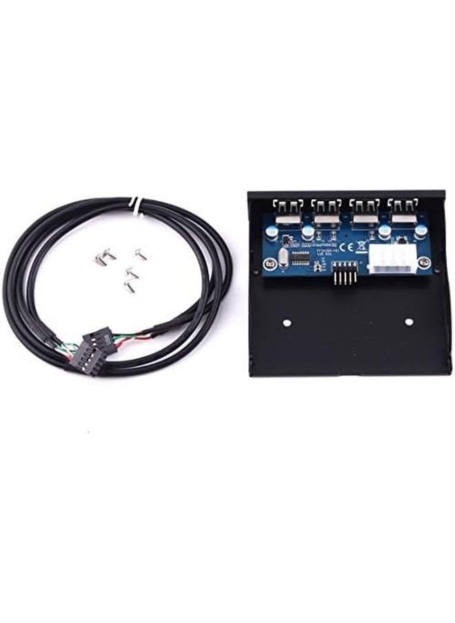 erorex - Computer Components General Electrical Accessories 3.5 Inch Floppy Expansion Bay Front Panel 4 Ports Usb 2.0 Hub Adapter Connector - Image 1