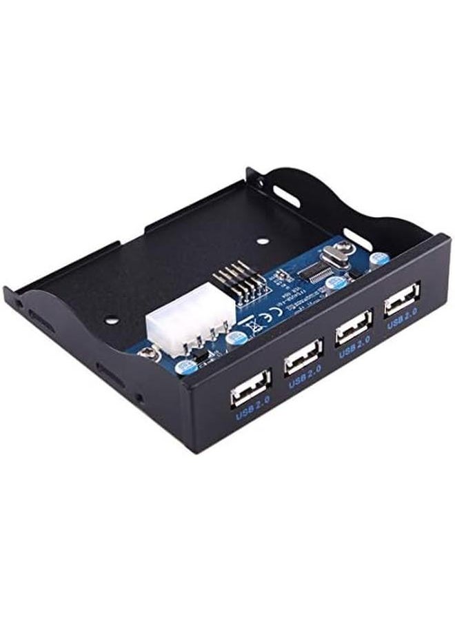 erorex - Computer Components General Electrical Accessories 3.5 Inch Floppy Expansion Bay Front Panel 4 Ports Usb 2.0 Hub Adapter Connector - Image 1