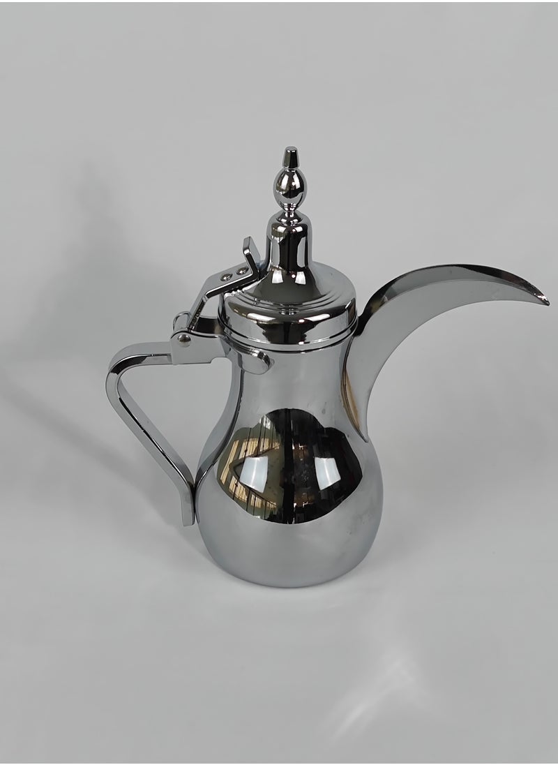 HTH Classic Arabic Coffee Dallah Pot Rustproof Premium Stainless Steel Teapot Mirror Finish Coffee Kettle Easy Pour Spout Tea Kettle with Attached Lid and Ergonomic Handle Dishwasher Safe Teapot for Office Home 26oz - pzsku/Z47C844A3126EDFBDCBDBZ/45/_/1734213181/5d0da98e-db2a-4f00-bbd6-0cafed1c58f8