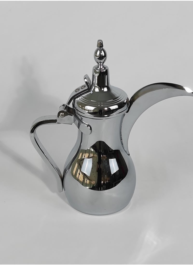 HTH Classic Arabic Coffee Dallah Pot Rustproof Premium Stainless Steel Teapot Mirror Finish Coffee Kettle Easy Pour Spout Tea Kettle with Attached Lid and Ergonomic Handle Dishwasher Safe Teapot for Office Home 26oz - pzsku/Z47C844A3126EDFBDCBDBZ/45/_/1734213262/d0a953ec-7918-40ef-9fc4-4b53b17a306d