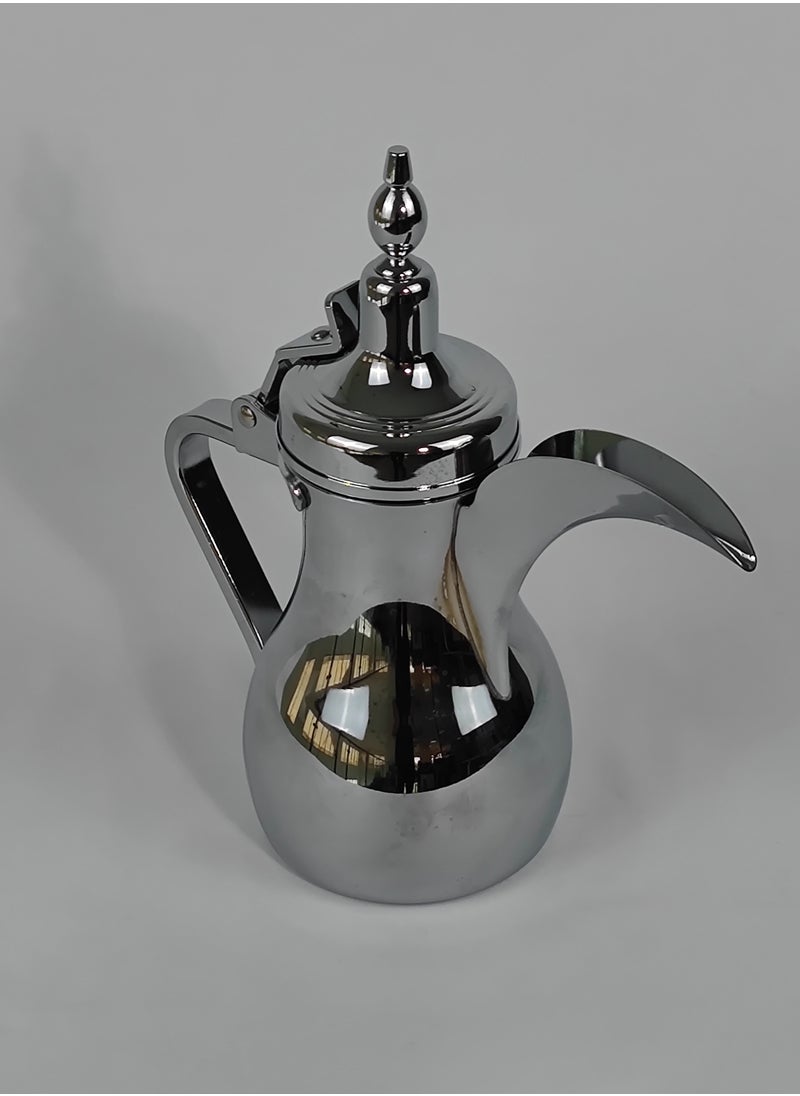 HTH Classic Arabic Coffee Dallah Pot Rustproof Premium Stainless Steel Teapot Mirror Finish Coffee Kettle Easy Pour Spout Tea Kettle with Attached Lid and Ergonomic Handle Dishwasher Safe Teapot for Office Home 26oz - pzsku/Z47C844A3126EDFBDCBDBZ/45/_/1734213264/e6188be5-05bb-4e3e-8e04-377a667162c5