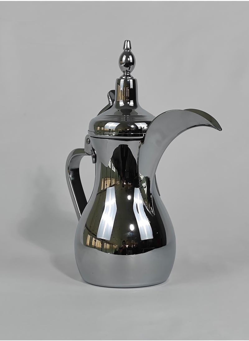 HTH Classic Arabic Coffee Dallah Pot Rustproof Premium Stainless Steel Teapot Mirror Finish Coffee Kettle Easy Pour Spout Tea Kettle with Attached Lid and Ergonomic Handle Dishwasher Safe Teapot for Office Home 26oz - pzsku/Z47C844A3126EDFBDCBDBZ/45/_/1734213266/4b03842b-ef0f-4ade-81a1-3f8e1148d529