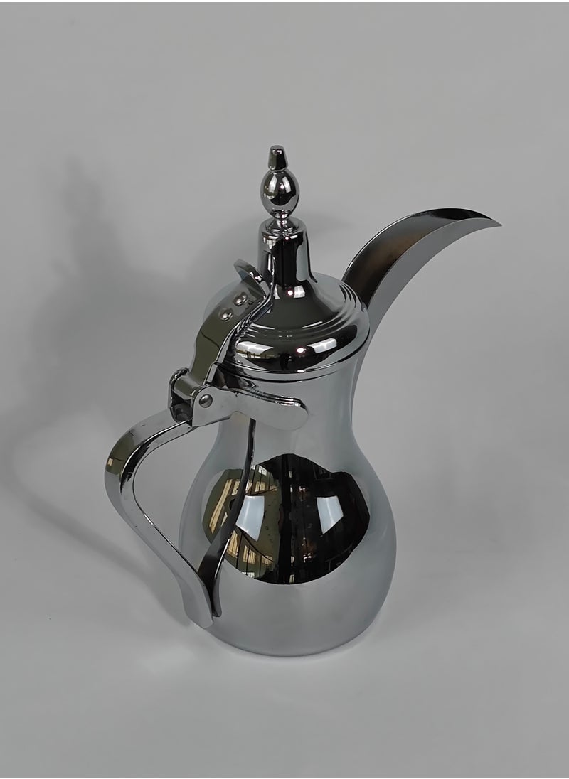 HTH Classic Arabic Coffee Dallah Pot Rustproof Premium Stainless Steel Teapot Mirror Finish Coffee Kettle Easy Pour Spout Tea Kettle with Attached Lid and Ergonomic Handle Dishwasher Safe Teapot for Office Home 26oz - pzsku/Z47C844A3126EDFBDCBDBZ/45/_/1734213267/0a787b96-bce9-4e41-8fc9-725432e669e0