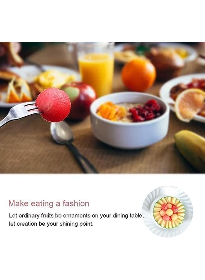 ECVV Stainless Steel Ice Cream Scoop With Trigger Durable And Easy To Use Nonstick For Ice Cream Fruits Melon Ball Sorbet Meatball - Image 4