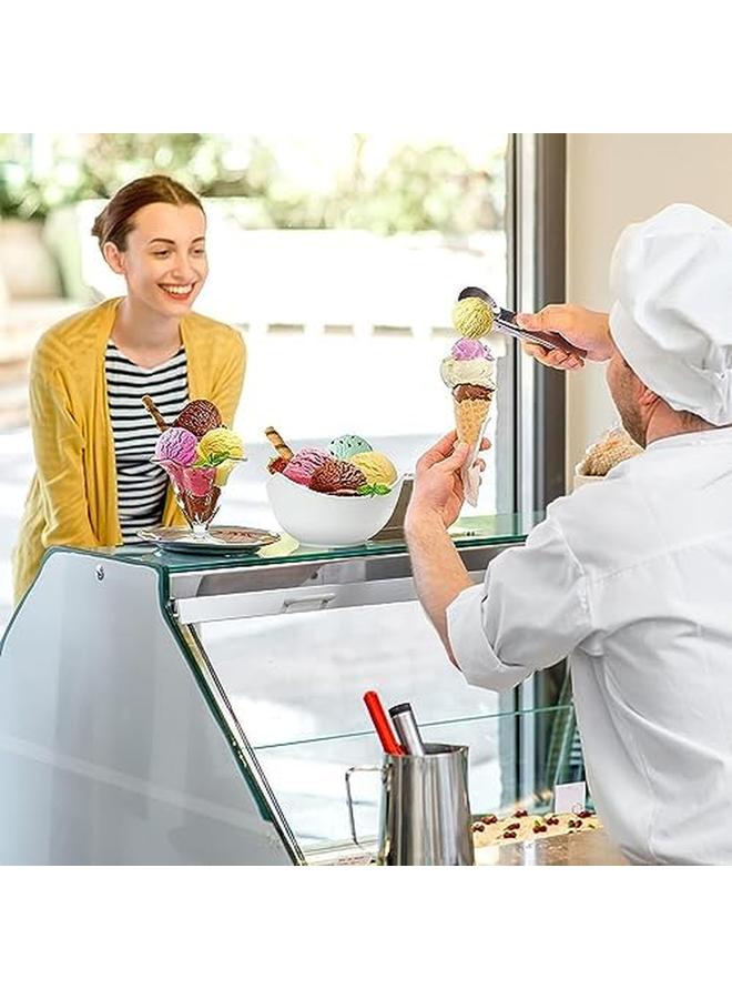 ECVV Stainless Steel Ice Cream Scoop With Trigger Durable And Easy To Use Nonstick For Ice Cream Fruits Melon Ball Sorbet Meatball - Image 3