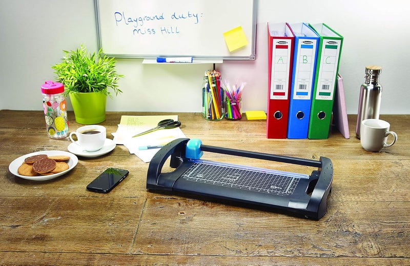 AVERY A4 A4TR Office Trimmer - Paper Cutter, Black and Teal - Image 3