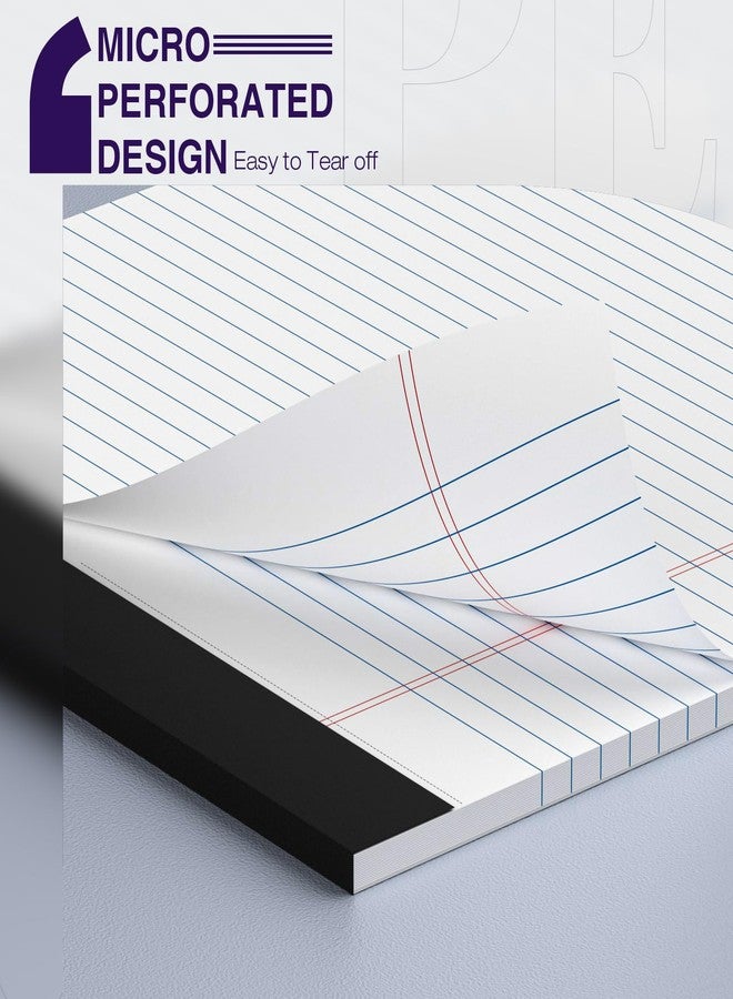 Nichela 12 Pack Legal Pads 8.5 x 11 College Ruled Note Pads 8.5 x 11 Notepads 8.5 x 11 Micro Perforated Writing Pads 8.5 x 11 Pads of Paper Lined White Paper, 50 Sheets per Notepad for Home, Office, School - Image 3