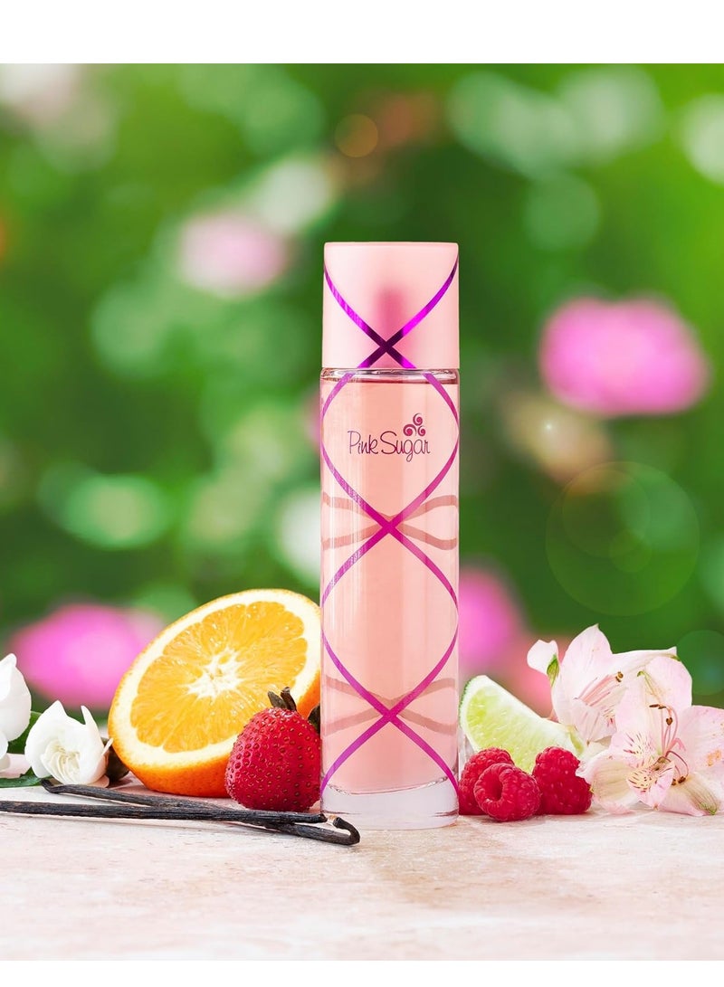 Pink Sugar Pink Sugar Eau de Toilette Perfume for Women, Floral + Fruity Scent, Notes of Raspberry, Cotton Candy, and Vanilla, Sweet and Sensual Fragrance - Image 3