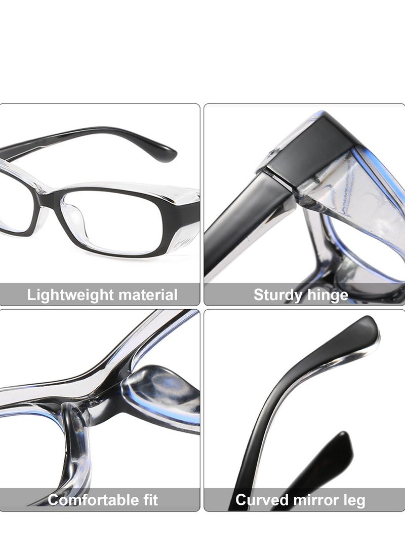 SYOSI 3 Pcs Safety Glasses with Side Shields Safety Goggles Protective Glasses Safety Glasses Over Glasses Multifunctional Eye Protection Goggles, Anti-Fog, Anti Splash, Dust Proof, UV Protection - Image 4