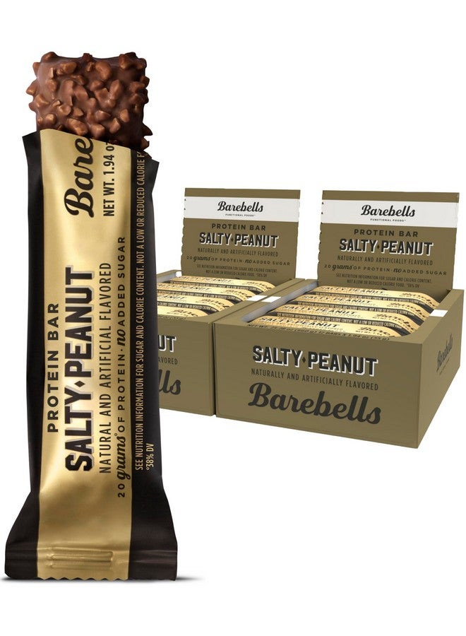Barebells Salty Peanut Protein Bars, 12 Count,Pack of 2-20g Protein, 1g Sugar Snack Bars… - Image 1