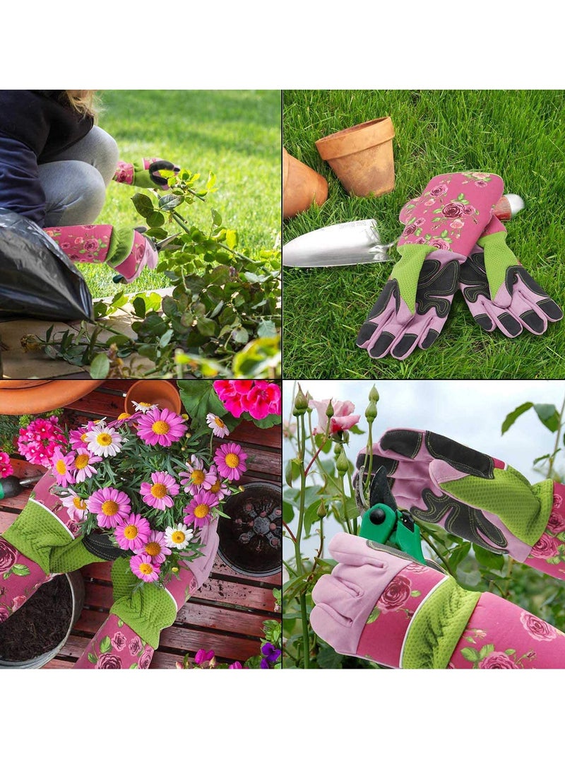 KASTWAVE Gardening Gloves, Long Sleeve Rose Pruning Thorn Proof Gardening Gloves, Puncture Proof Gloves with Forearm Protection for Women and Men, Medium Size Fits Most - Image 2