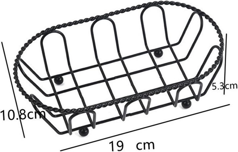 Fast Food Baskets Wire Snack Basket, Fries Fried Chicken Plate, Restaurant Goods, Food Bread - Image 2