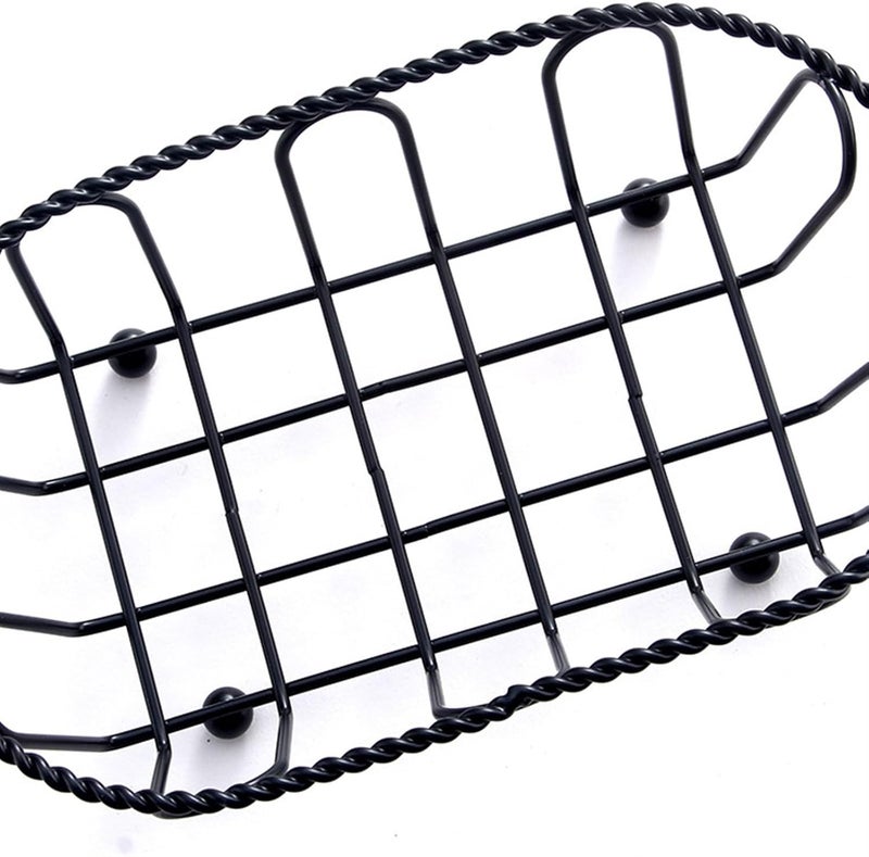Fast Food Baskets Wire Snack Basket, Fries Fried Chicken Plate, Restaurant Goods, Food Bread - Image 3