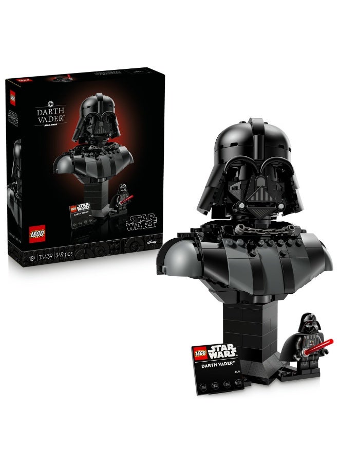 LEGO Star Wars Darth Vader Bust Model Kit for Adults 75439 (Age 18+, 349 Pieces) - Image 1