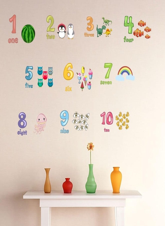 MAAGHI Number Hopscotch Game Floor Decor Stickers, Creative Cartoon Decoration Wallpaper Sticker, DIY Digital Grid Game Wall Decor for Baby Kids Room Bedroom (Multicolor) - Image 5