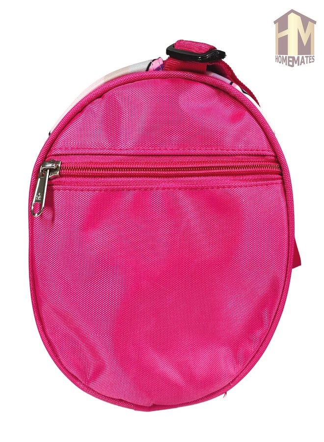 HOMEMATES 1 Pcs Stylish Unicorn Polyester Duffel Bag Use for Gym, Sports, Summing for Girls and Women (Pink) - Image 3