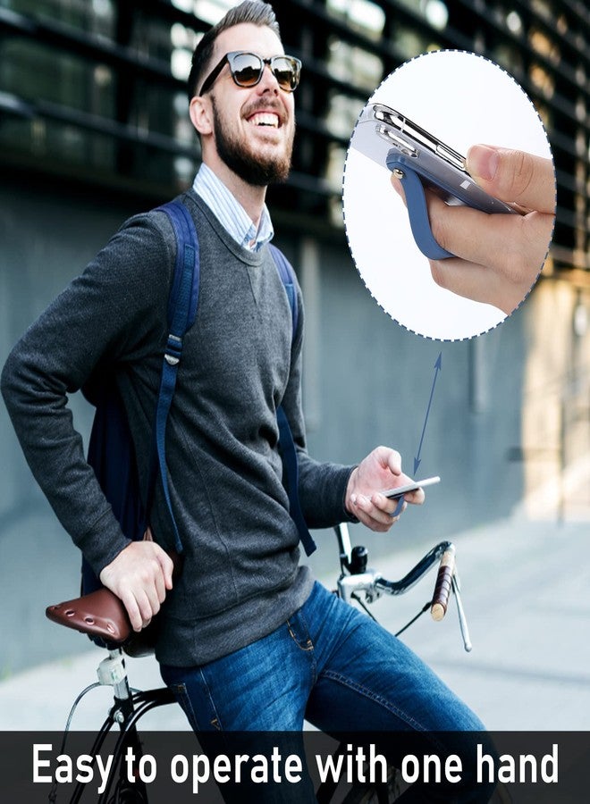 COBEE حزام هاتف كوبى، 5 قطع حزام grip عالمي للهاتف - حزام إصبع سيليكون مع قاعدة لمعظم الهواتف الذكية (أسود، أزرق، وردي، أخضر، رمادي) - Image 2