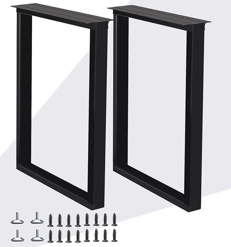 Cartvilla Cartvilla Metal Table Legs 28 InchTable Legs Replacement Heavy Duty Square Tube Desk Legs Furniture Legs for Coffee Table Dining Table only Legs SquareShape - Image 5