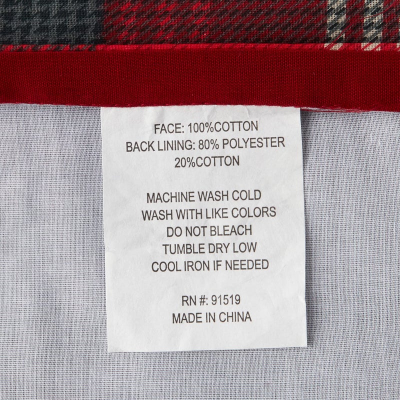 وولريتش Woolrich Sunset Cotton Startain Starta Blaid Lodge/Cabin Stertains للحمام 72 × 72 أحمر - Image 3