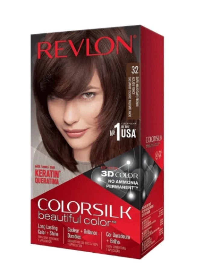 Revlon Color Silk 32 Dark Mahogany Brown