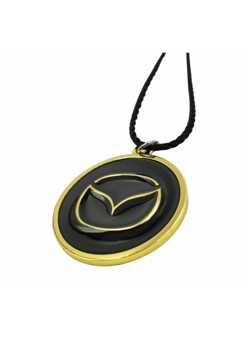 مازدا شعار السيارة مرآة السيارة معلقة قلادة معدنية صغيرة سيارة الديكور سلسلة مع مازدا 1 قطعة - Image 5