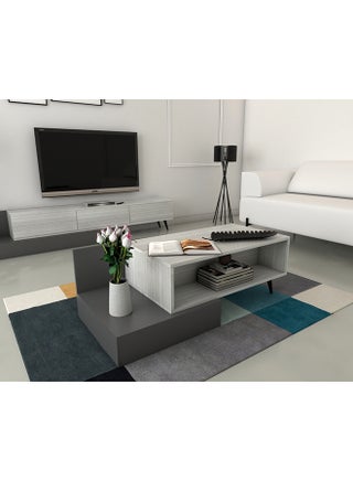 Luxurious gray and white coffee table - CT55 90x130x50 cm - pzsku/Z47C9100B72B3AC9B904EZ/45/_/1716719389/003fec59-1f0b-4356-8217-2a1d4c5da7b5