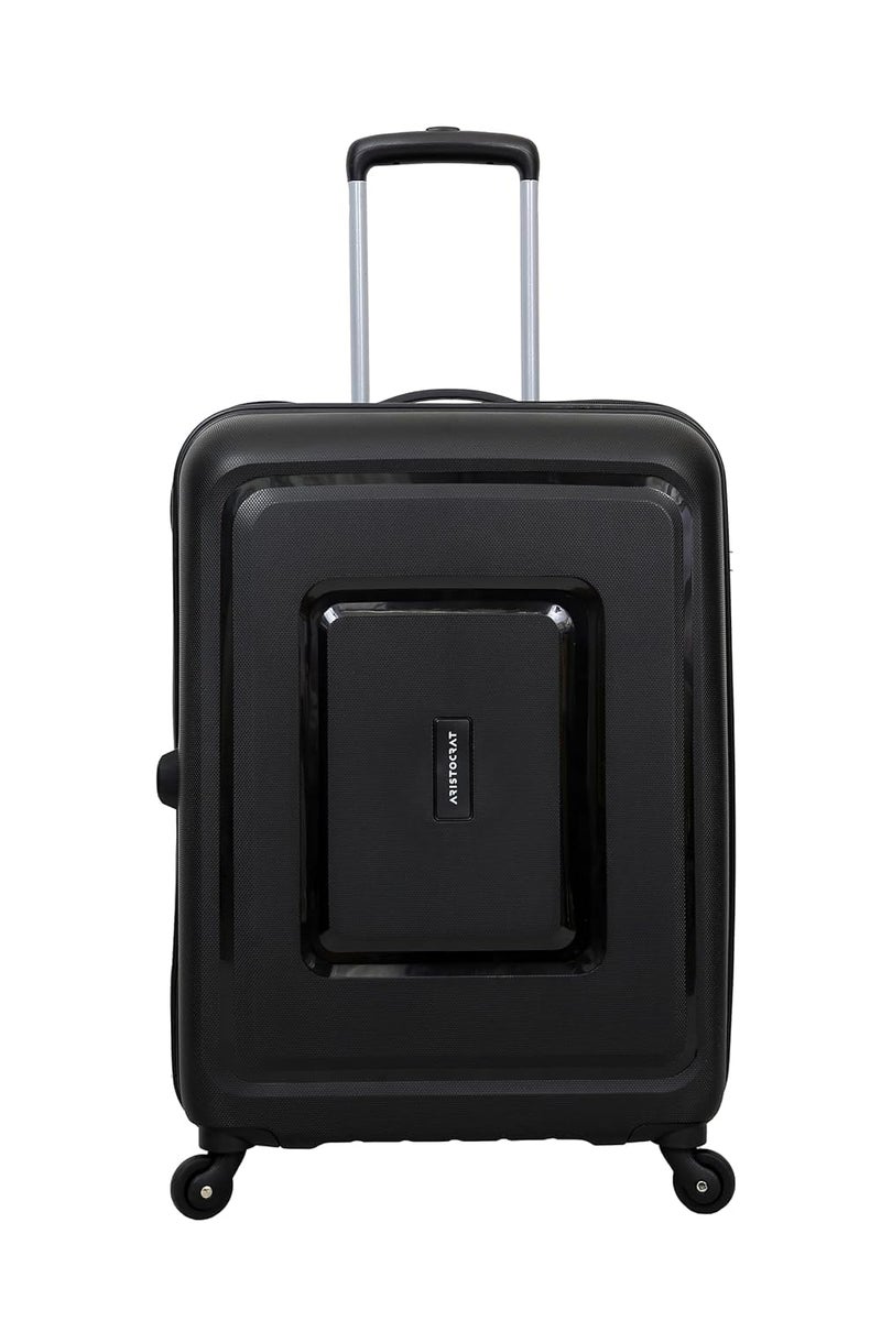 VIP Aristocrat Ultra Strong Polypropylene Hardsided Carry-On Luggage Spinner 4 Wheels Set of 3 (55Cm+66Cm+76Cm) and 7 Years International Warranty Small, Medium, Large (Black, Small+Medium) - Image 2