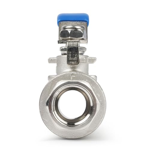 U.S. Solid 1/2" Ball Valve – 304 Stainless Steel, Full Port, 1000 WOG, Heavy Duty, Corrosion-Resistant, Female NPT for Water, Oil, Gas, Industrial & Home Use - Image 4