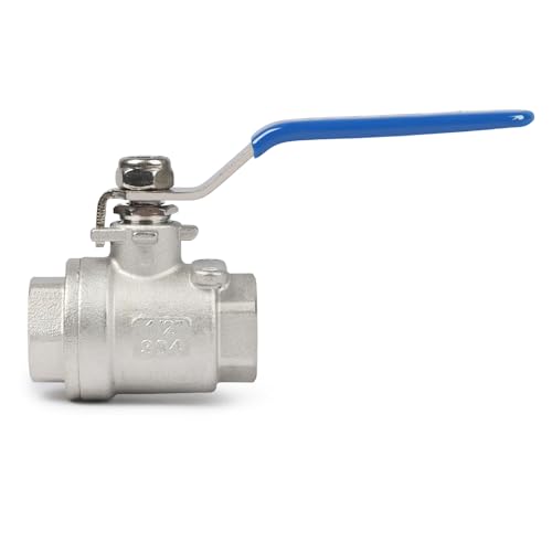 U.S. Solid 1/2" Ball Valve – 304 Stainless Steel, Full Port, 1000 WOG, Heavy Duty, Corrosion-Resistant, Female NPT for Water, Oil, Gas, Industrial & Home Use - Image 3