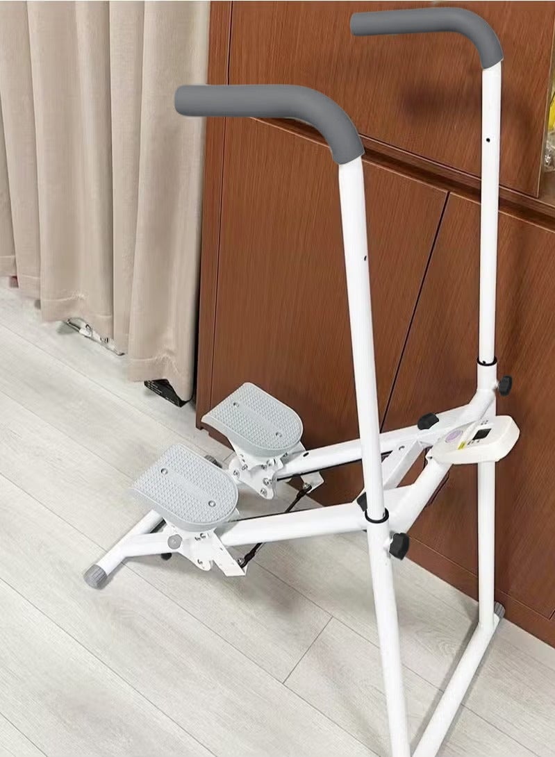 شو وو جهاز تسلق السلالم متعدد الوظائف للتمارين الرياضية المنزلية، جهاز تمرين لياقة لتسلق السلالم، قابل للطي، مزود بشاشة LCD، الأبعاد: 114 × 56 × 17 سم - Image 4