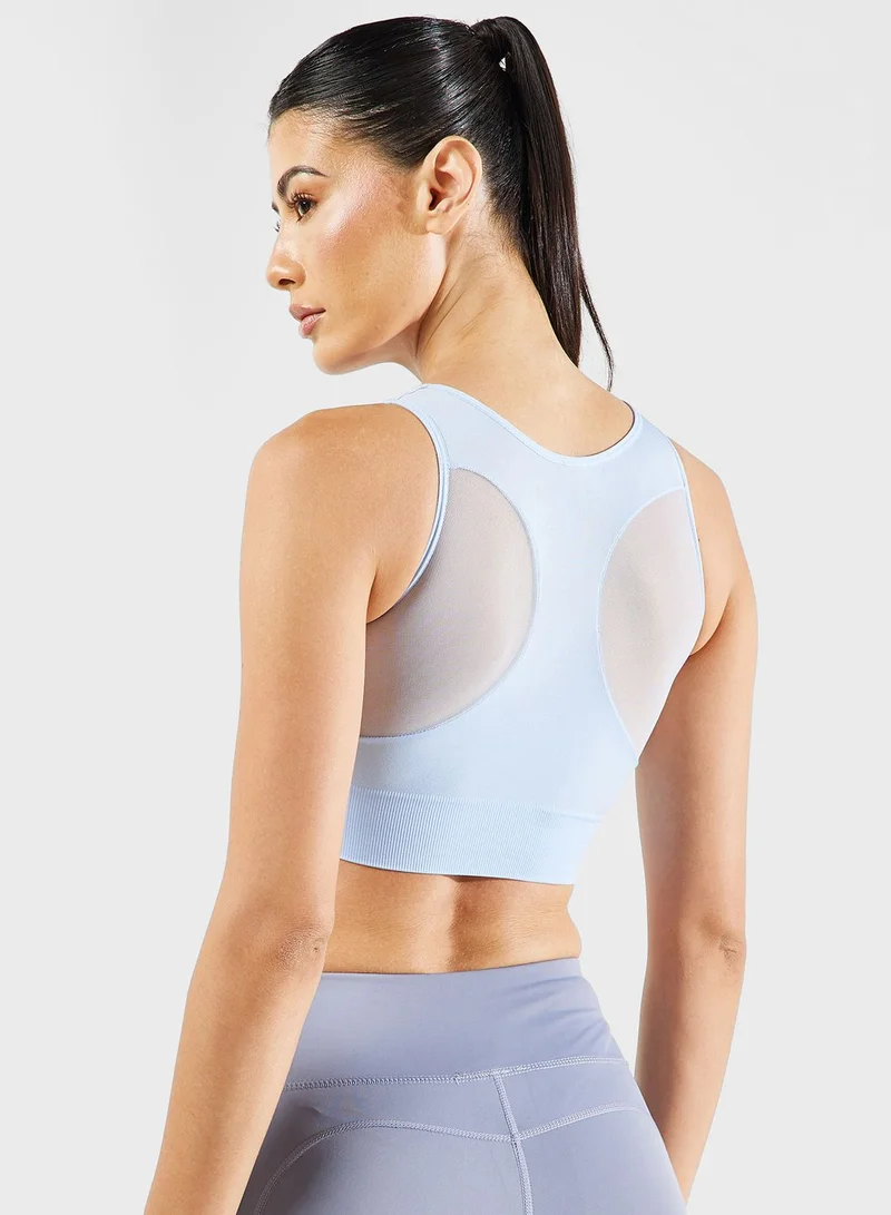 فورورد Full Coverage Racer Back Mesh Sports Bra
