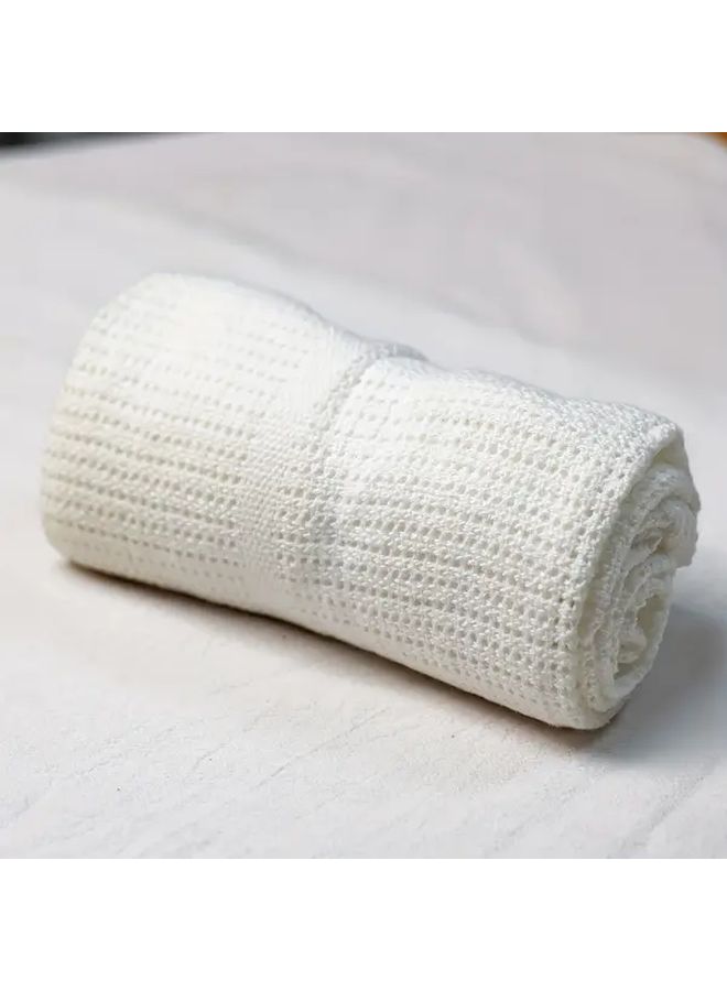 Pink Extra Soft Cellular Cotton Blanket For Baby Cot Crib Moses Basket 29x39 Inches - Image 5