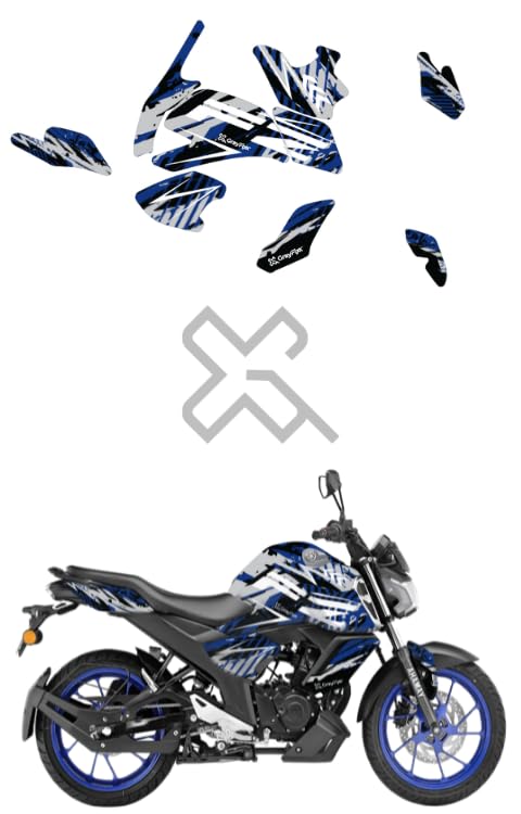 Grayfixx Drift Edition Full Body Sticker for FZ-S V3/V4 | Made in Premium Gloss Vinyl with FPF (Fade Protection Film), Water Proof, Precut Sticker, Pack of 1 for Both Side with 2 Years Warranty - Image 1