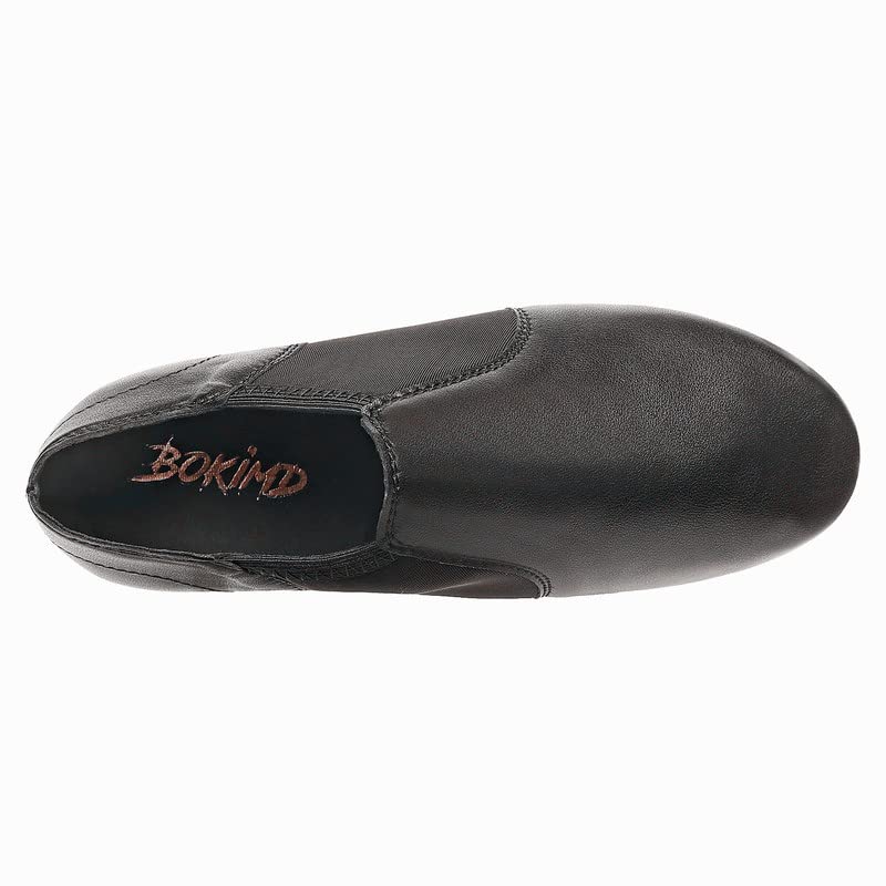 Bokimd Leather Sole Jazz Shoes Slip-on Dance for Girls Boys (Toddler/Little Kid/Big Kid) (4.5 Big Kid Black - Image 4