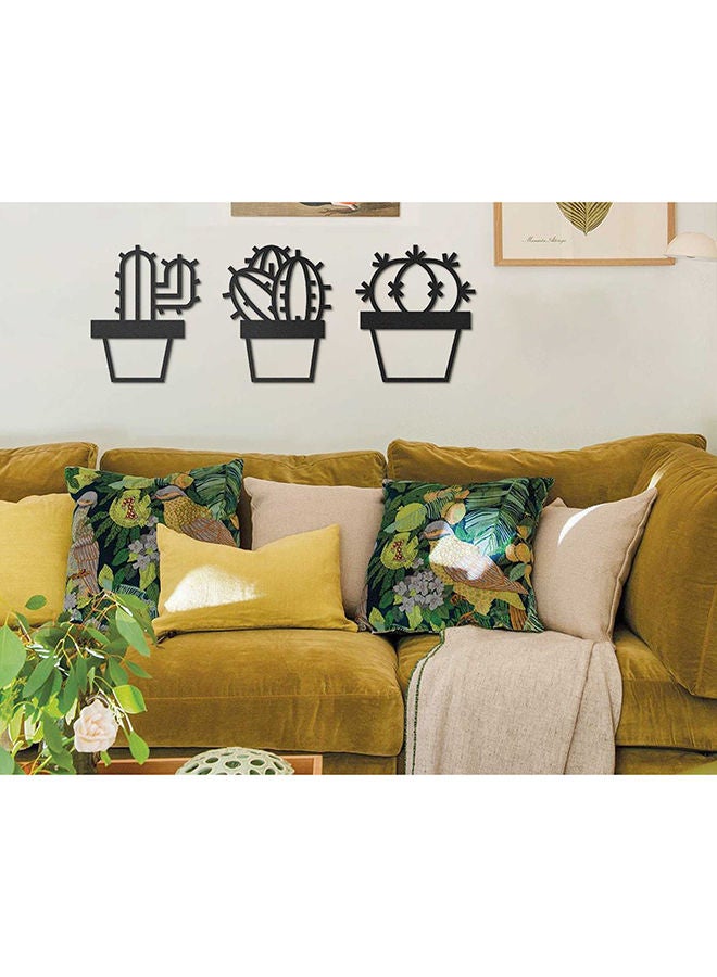 Set Of 3 Cactus Wall Decor  - Image 1
