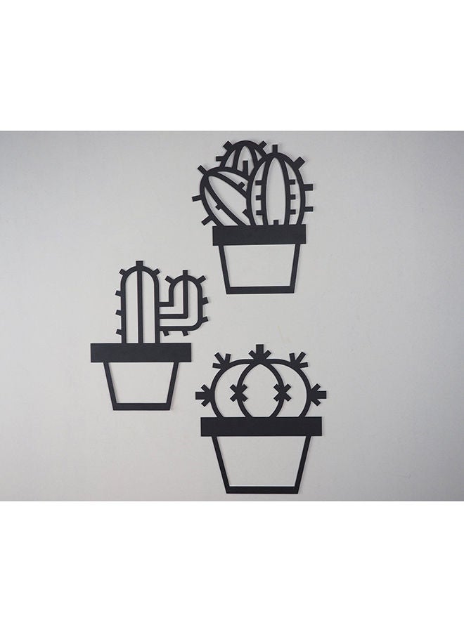 Set Of 3 Cactus Wall Decor  - Image 3