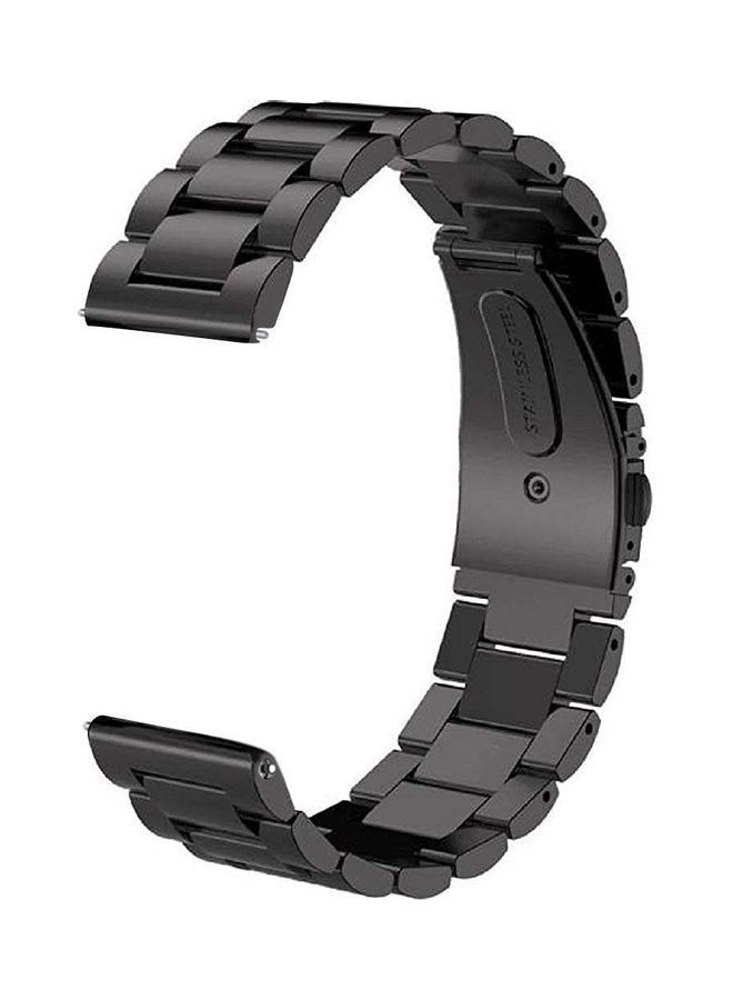 NIBEMINENT Business Bracelet Stainless Steel Smartwatch Strap Band For Samsung Gear S3 Frontier/S3 Classic Smartwatch/Galaxy Watch R800 Black  - Image 1