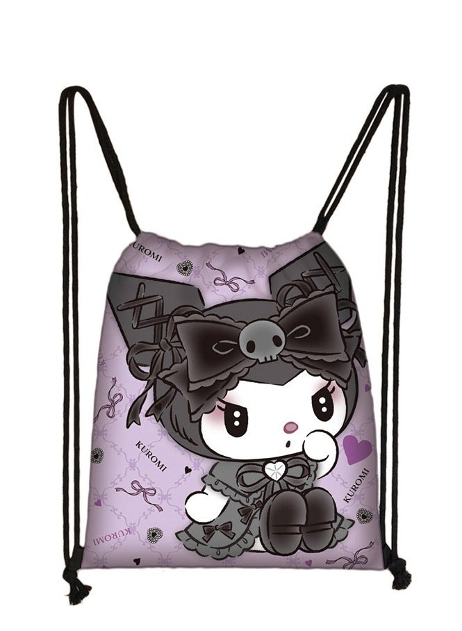 Sanrio Cute cartoon Kuromi bundle pocket 32*38cm