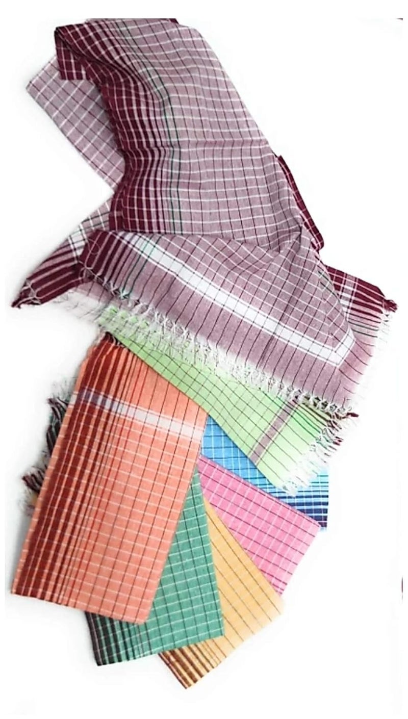 DESI DHANG Mens Cotton GamchaTowelEasy Dry Pack Of 1 Multicolored - Image 3