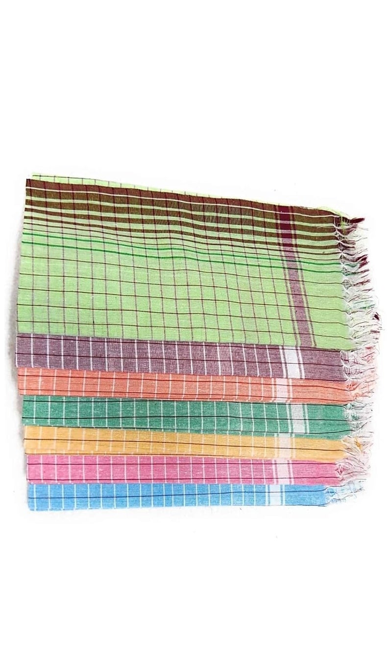 DESI DHANG Mens Cotton GamchaTowelEasy Dry Pack Of 1 Multicolored - Image 4